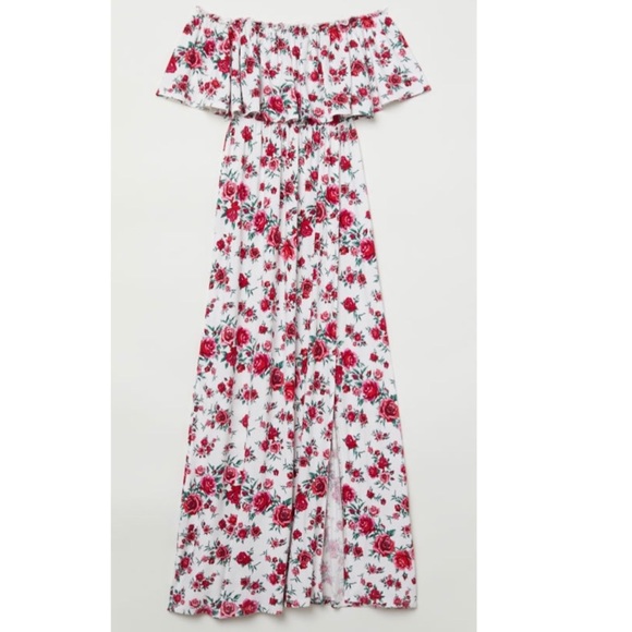 H&M Dresses & Skirts - H&M off the shoulder rose dress